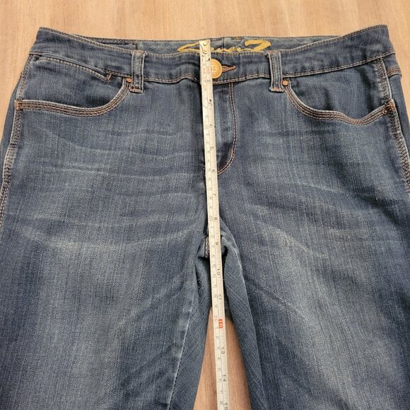 Seven 7 Legging Booty Shaper Jeans Dark Wash Womens Sz 14 - Picture 10 of 11